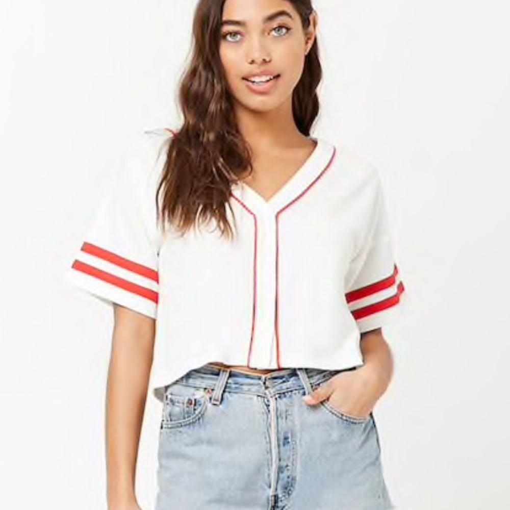 Baseball crop WORN ONCE!